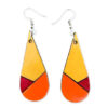 Aretes Doski - MDF - Gota multicolor